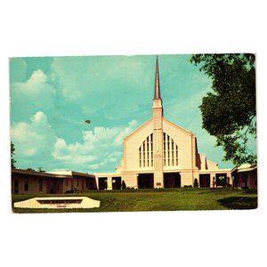 Vintage Postcard First Methodist Church Lake Morton Lakeland Florida